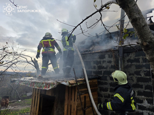 Димар підвів - у Запоріжжі загорівся дачний будиночок (фото)
