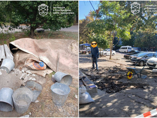 У Запоріжжі покарали порушників, які розкидали будматеріали та сміття просто на вулицях (фото)