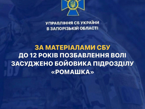 Приєднався до терористичного підрозділу «ромашка» - у Запоріжжі засудили зрадника