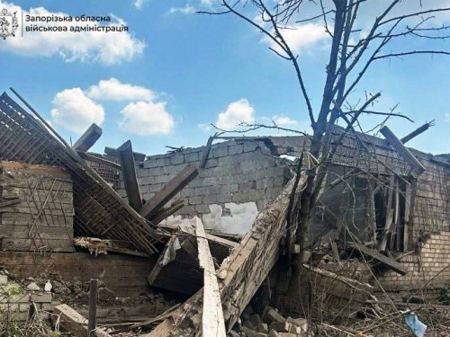 Наслідки ворожих ударів по Запорізькому району, фото:ЗОВА
