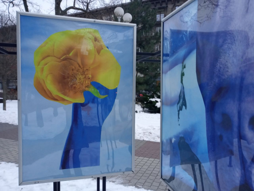 На вулицях Запоріжжя з'явились плакати одного із найвпливовіших у світі колажистів з Данії - фото