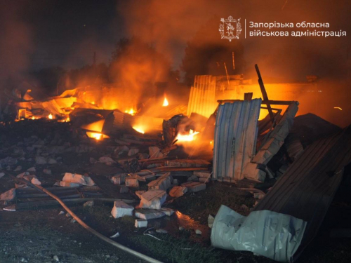 Вночі 10 серпня росіяни атакували Запоріжжя дронами