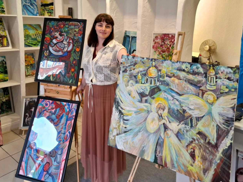 Українська художниця Світлана Сукач на фестивалі «Nacht der Kunst» у Лейпцигу