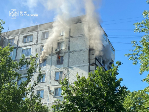 Полум'я та дим з вікон - у Запоріжжі під час пожежі люди опинилися в пастці (фото, відео)