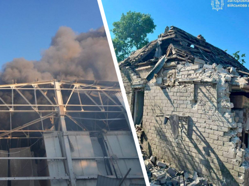 У Запоріжжі пошкоджені торговельний центр, склад і СТО, а в Запорізькому районі поранено чоловіка після авіаудару