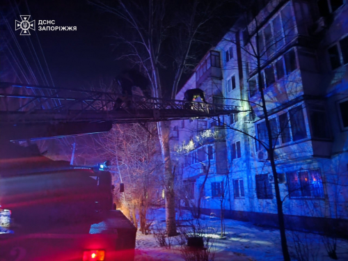 У Запоріжжі горіли багатоповерхівка і приватний будинок - з вогню врятували чоловіка (фото)