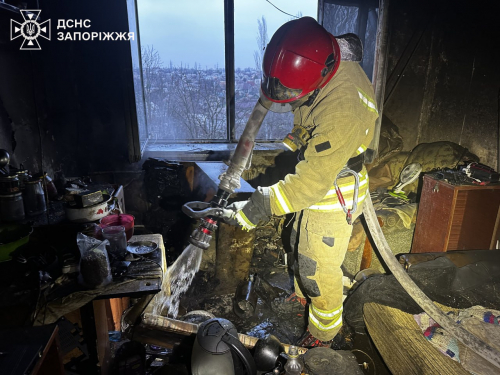 У Запоріжжі спалахнула пожежа у багатоповерхівці - загинув чоловік (фото)