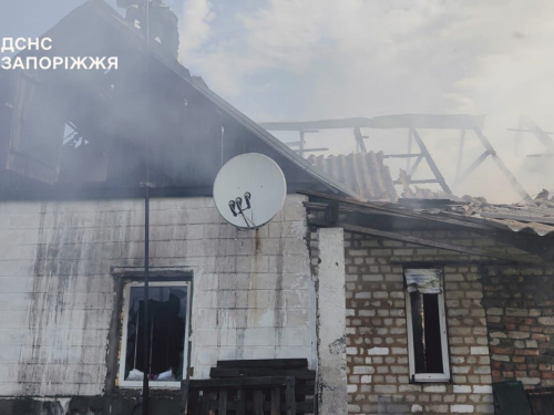 Наслідки пожежі в Запорізькому районі 19 травня. Фото: ДСНС