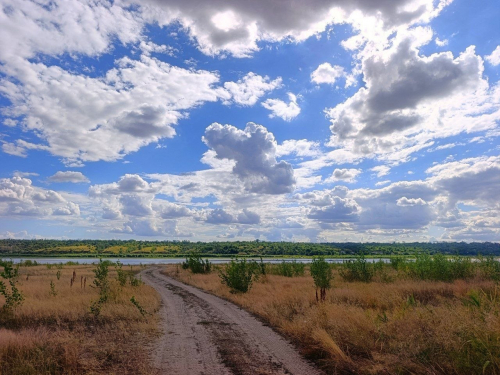 На березі Дніпра в Запоріжжі. Фото: Антоніна Фролова