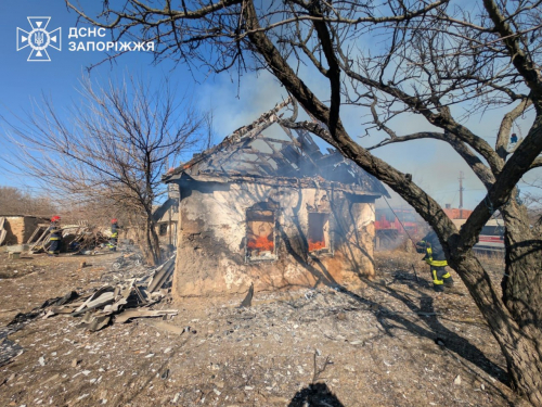 8 березня в одному із сіл Запорізького району спалахнула пожежа у будинку
