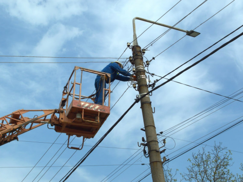 Аварійні бригади «Запоріжжяобленерго» під час відновлювальних робіт