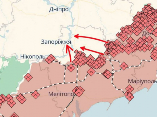 Карта з телеграм-канала "Оперативно → by HLEP"