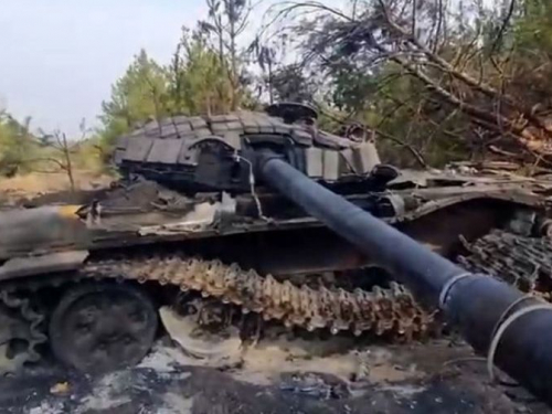 На Запорізькому напрямку знищили російський танк - відео
