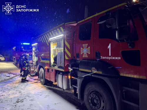 Вогонь охопив легковик — у Запоріжжі біля гаражу загорівся автомобіль (фото)