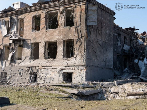 Наслідки ворожої атаки Запорізької області, фото: ЗОВА