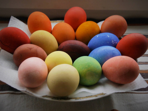 Як пофарбувати яйця без хімії: трави, капуста та цибулеве лушпиння