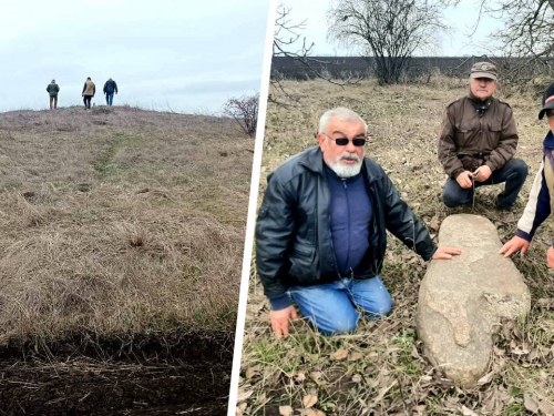 У Запорізькому районі знайшли стелу віком понад шість тисяч років, фото: Валерій Кемєнов 