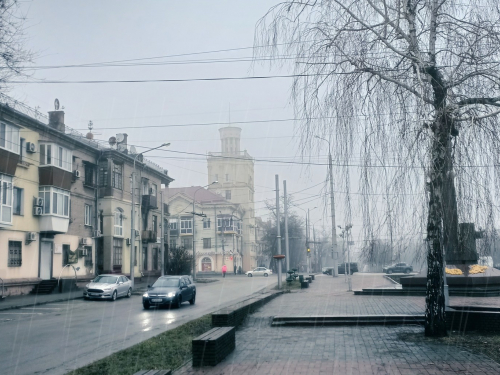 Зима у Запоріжжі. Фото Олександра Челпанова