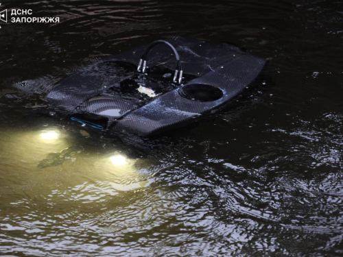 У Запоріжжі рятувальники відпрацювали пошук небезпечних об’єктів у воді за допомогою спеціальних дронів