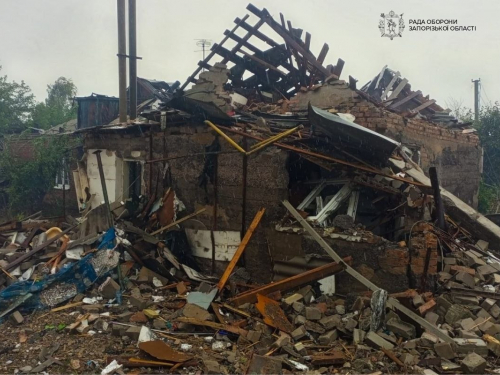 Наслідки ворожого удару на Запоріжжі