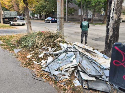 В центрі Запоріжжя виявили стихійне сміттєзвалище просто під вікнами багатоповерхівки (фото) 