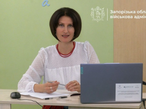 Вчителька математики Запорізького обласного академічного ліцею «Козацький» Юлія Зубарева, фото ЗОДА
