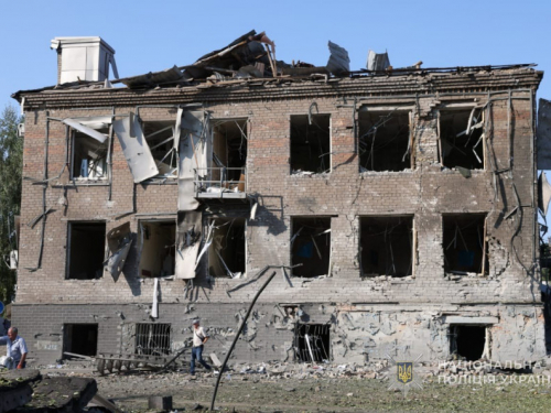 Наслідки обстрілу Запоріжжя 11 серпня, фото Нацполіції