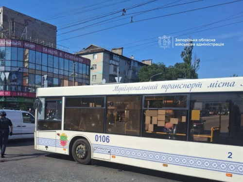 Атака на муніципальний автобус у Запоріжжі 29 червня