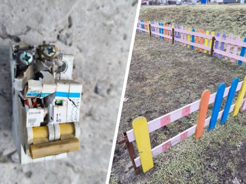 Вандали розійшлися: у двох населених пунктах на Запоріжжі пошкодили освітлення та майданчик (фото)