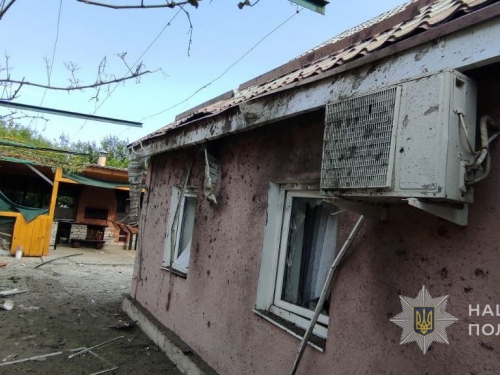 Наслідки російських обстрілів Запорізької області 16 серпня. Фото: Нацполіція