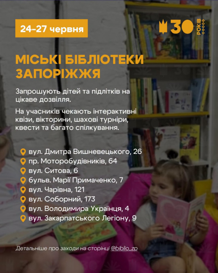 Кіно, концерти та майстер-класи: як відзначити у Запоріжжі День Конституції України