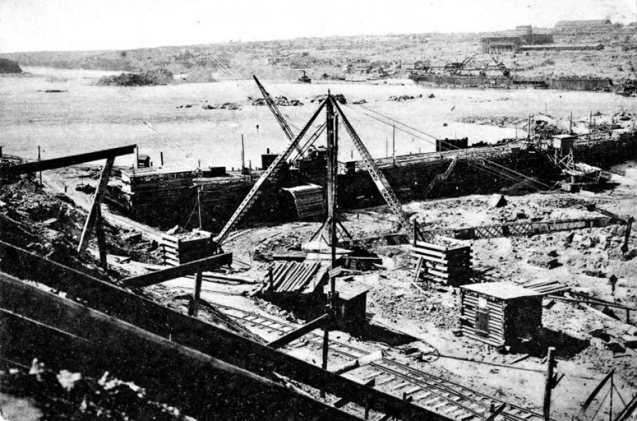 95 років тому урочисто стартувало будівництво машинного залу Дніпрогесу