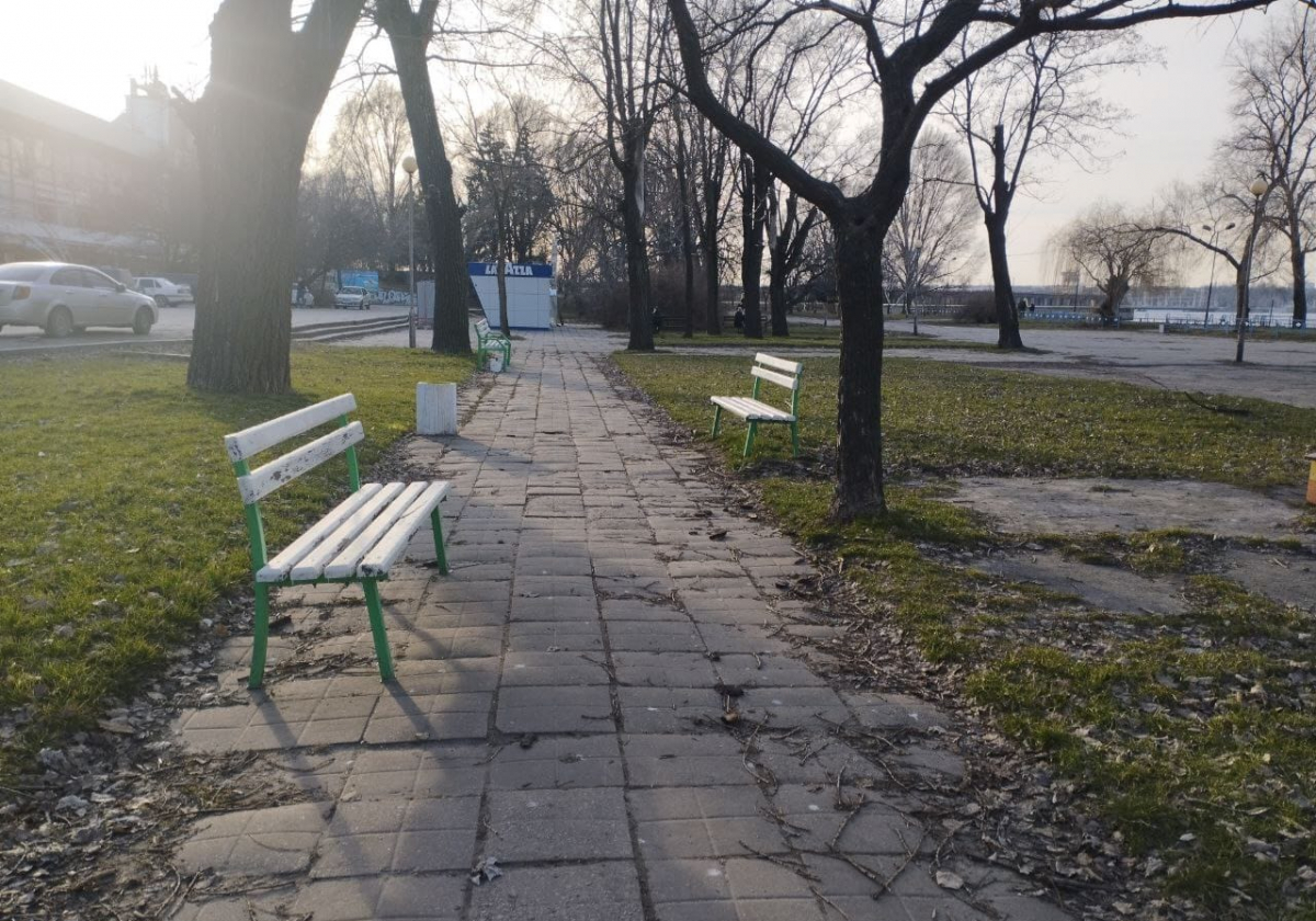 Зелену зону на березі Дніпра у центрі Запоріжжя перетворили на смітник - фото