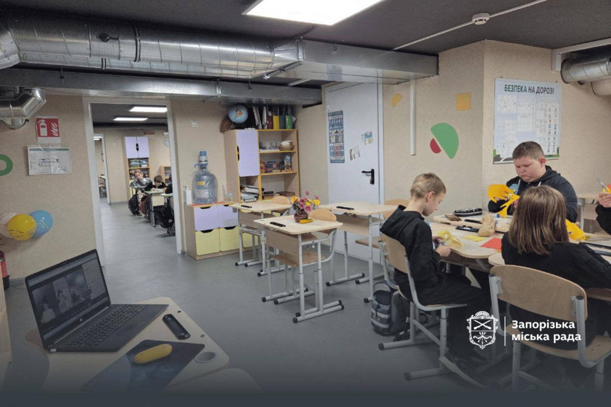 "Площа дозволяє проводити навіть уроки фізкультури" - в гімназії на Запоріжжі Лівому з’явилось укриття (фото)