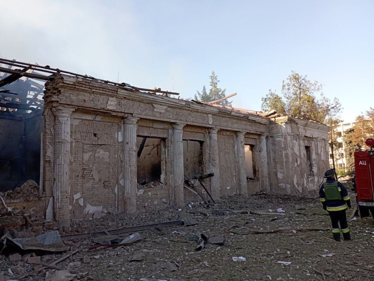 Ворожа ракета зруйнувала архітектурну пам'ятку ХІХ століття у Запорізькій області: фото
