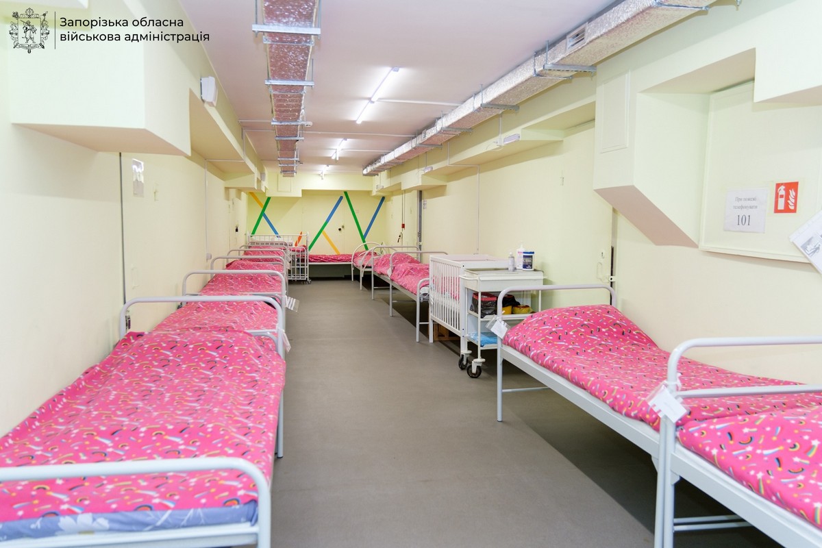 У Запоріжжі оновили укриття в дитячій лікарні, фото: ЗОДА