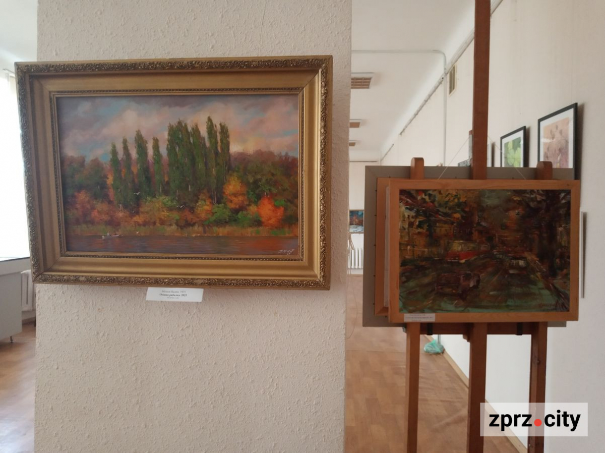 Запорізький музей тимчасово надав "дах" художникам з вернісажу у фонтана - фото