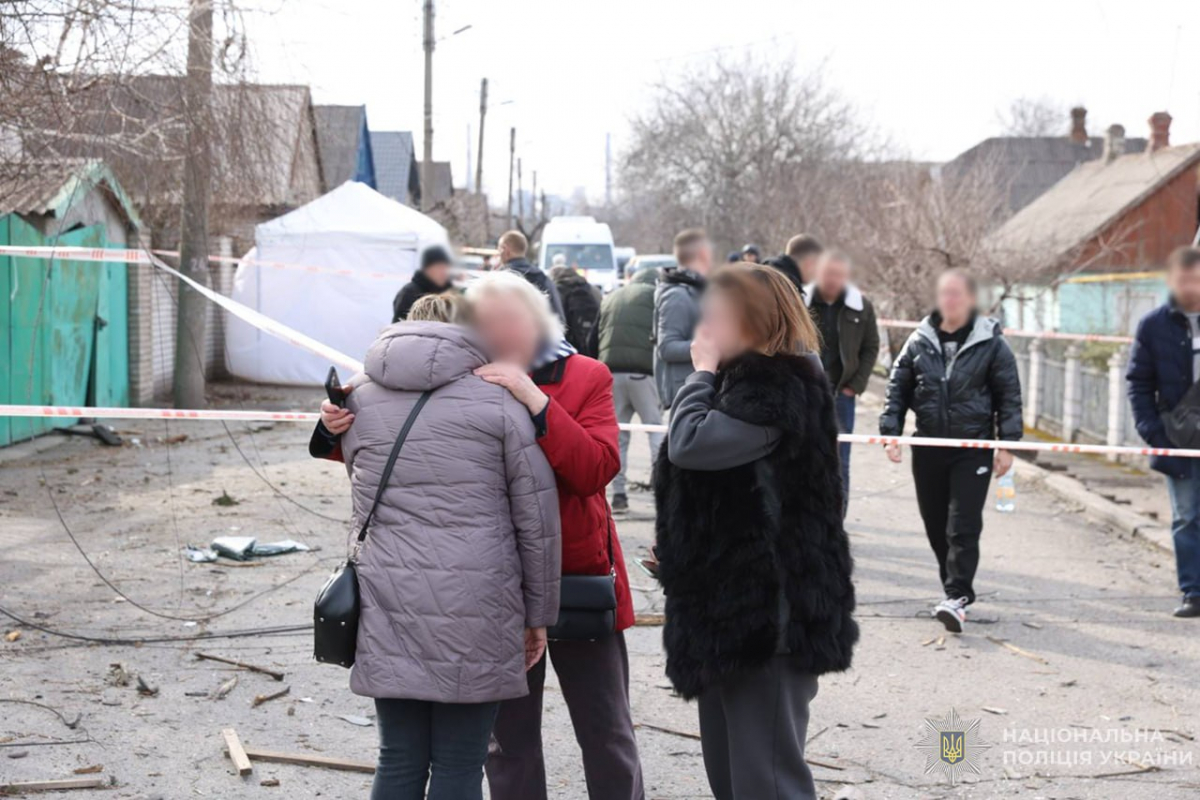 Наслідки російського обстрілу Запоріжжя 21 березня 2026 року. Фото: Національна поліція