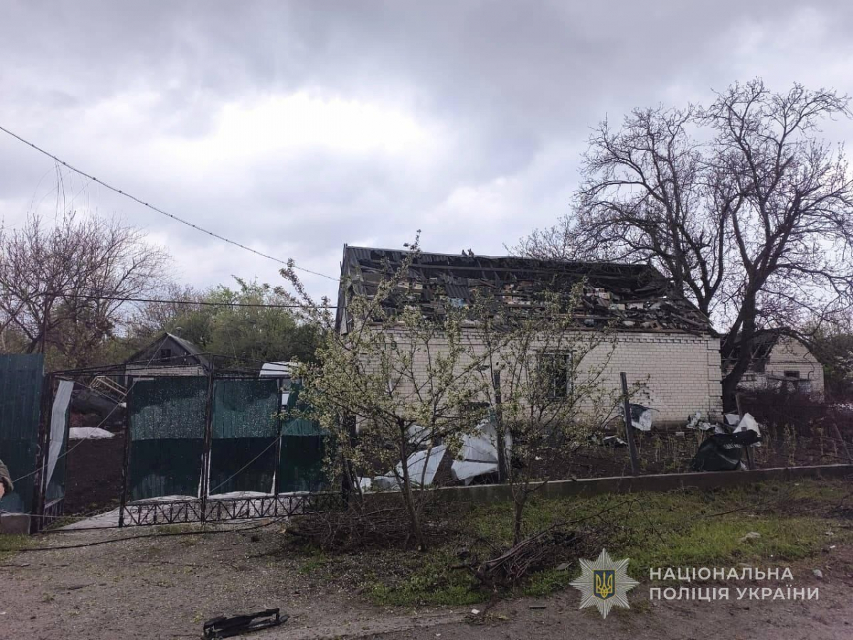 Ворог масовано атакував Запорізьку область, фото: поліція Запорізької області