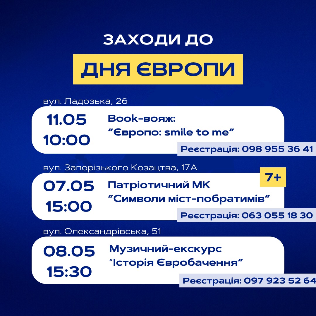 У запорізьких бібліотеках відзначать День Європи - афіша цікавих заходів