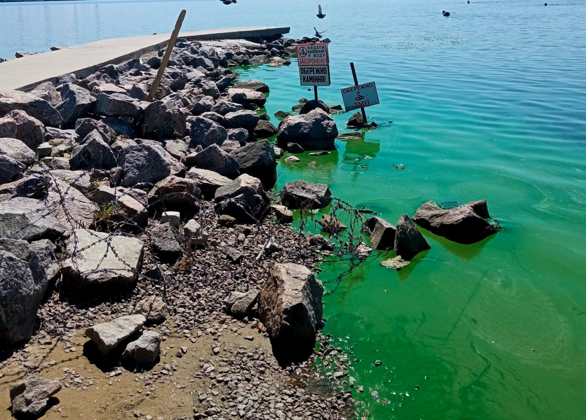Як виглядає запорізький пляж, де не знизився рівень води у Дніпрі - фото