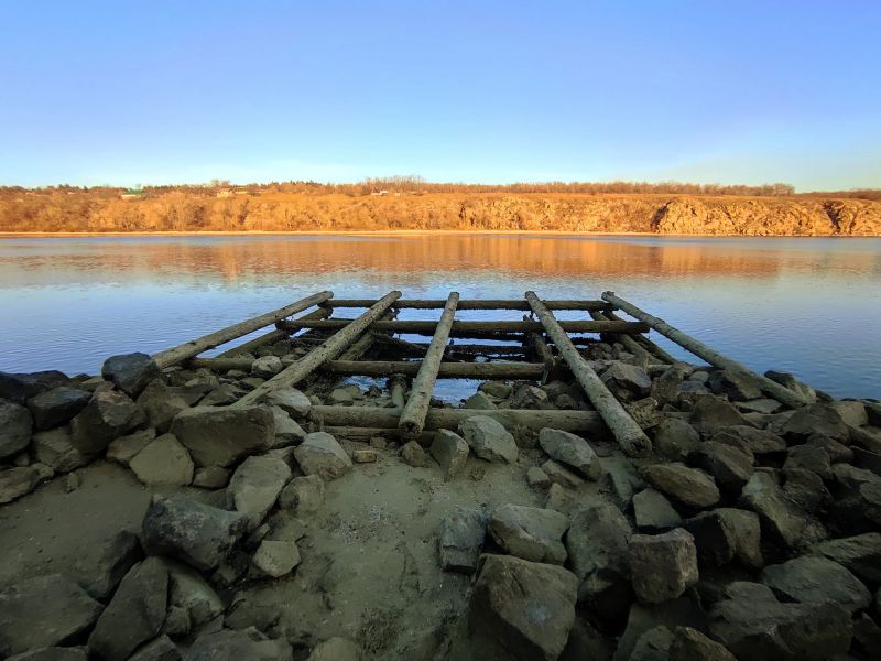 Запоріжці фотографують дно ріки Дніпро