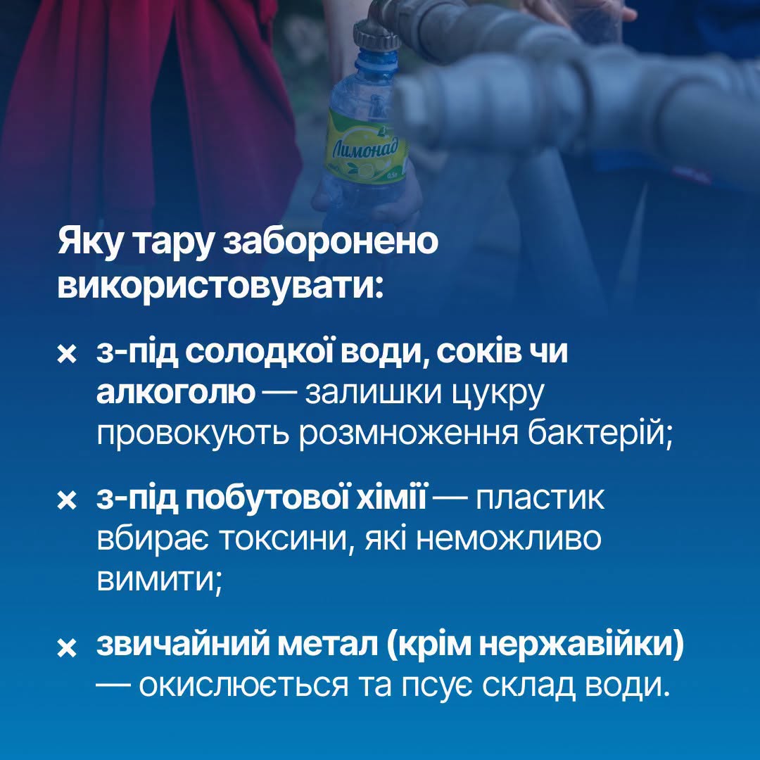 Як правильно зберігати набрану воду вдома: поради фахівців