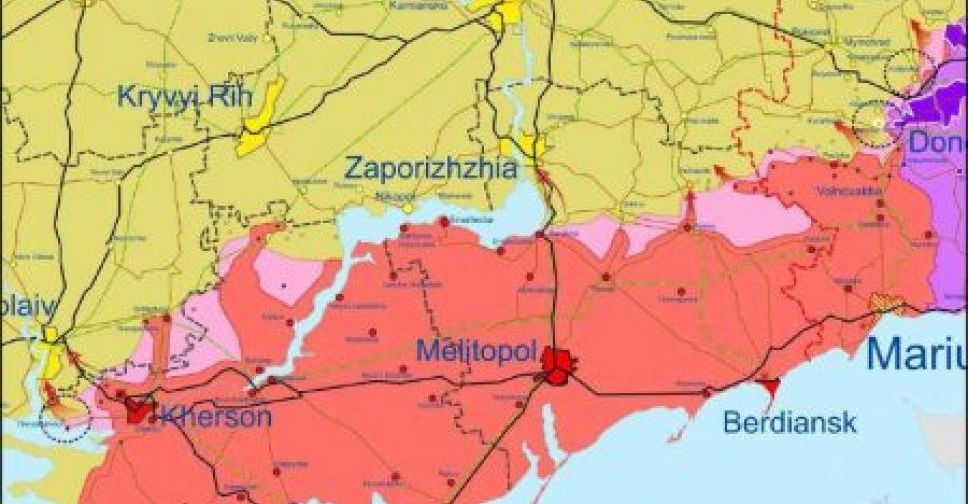Європейські військові експерти дали оновлену мапу бойових дій у Запорізькій області