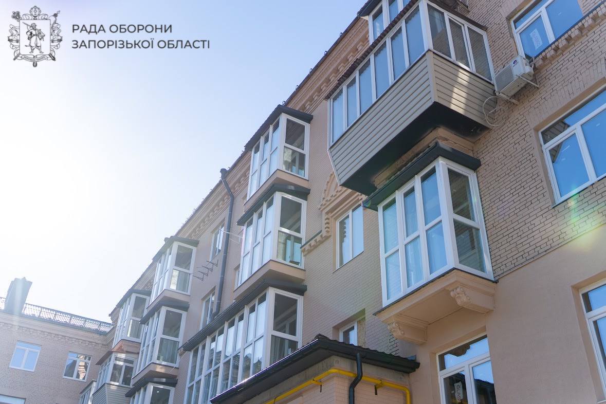 У Запоріжжі більш ніж на 90% завершили відбудову будинку на проспекті Соборному