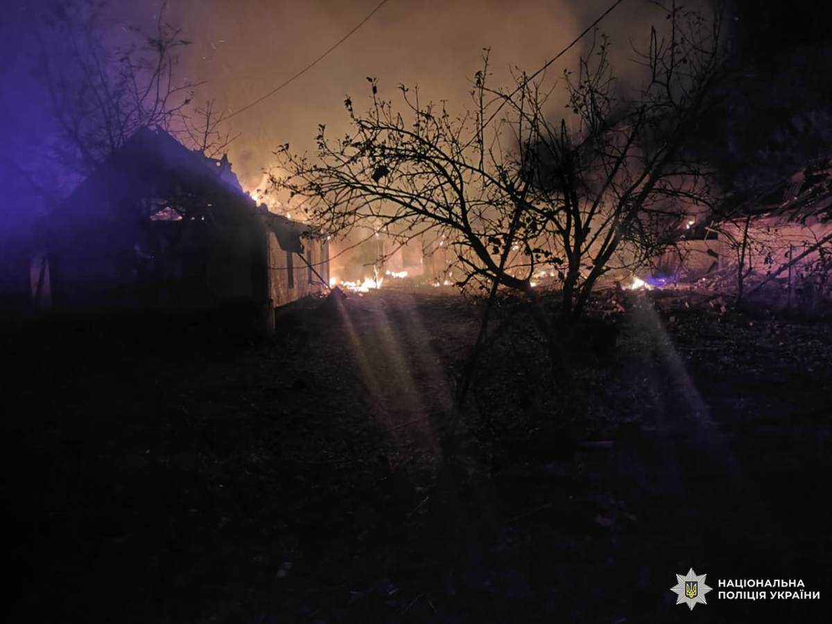 Атака дронів по Запорізькому району — внаслідок удару російського “шахеда” поранено чоловіка
