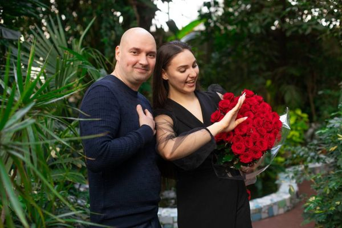 Освідчення серед пальм - у запорізькому ботсаду новий рік почався з романтичної події (фото)