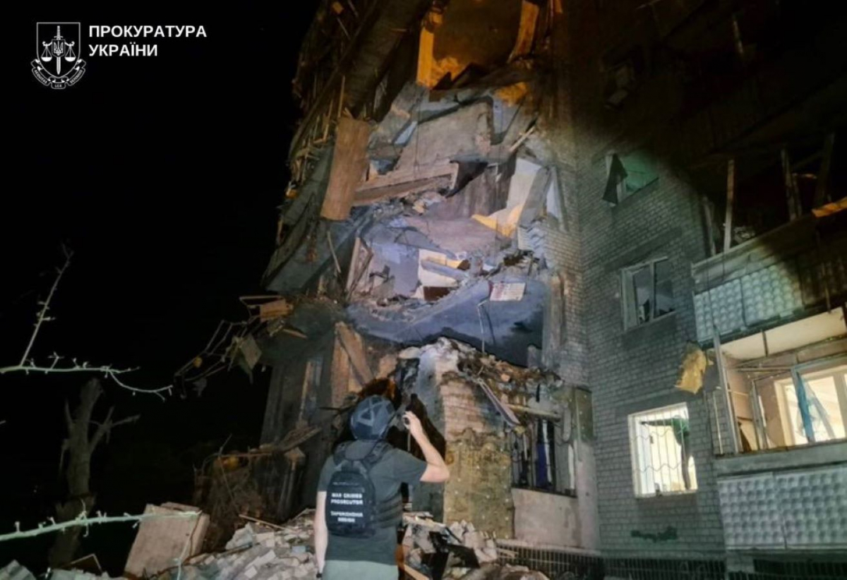 Удар по багатоповерхівці Хортицького району Запоріжжя