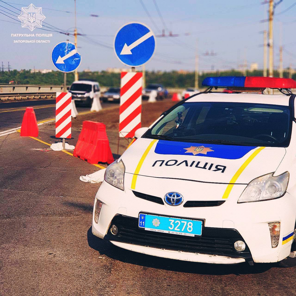 Обмежений рух, фото патрульної поліції