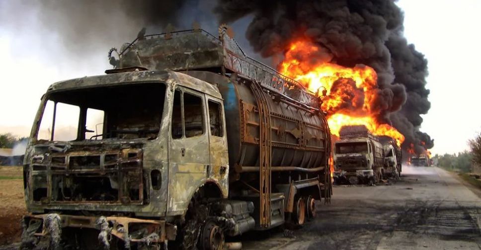 У Запорізькій області загорілися дві вантажівки